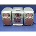 Durabrand 3 Piece AM/FM CD Player Radio Cassette Stereo Pink Durabrand 3 Piece AM/FM CD Player Radio Cassette Stereo Pink